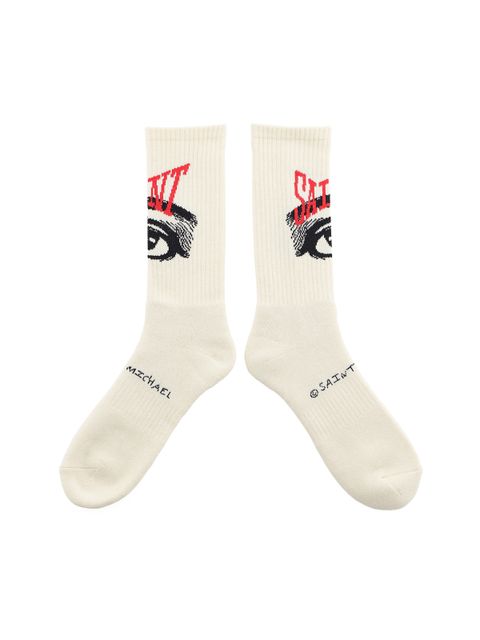 ラスト1点 / SM-A22-0000-102 / SOCKS / EYE / ECRU   (エクリュ)