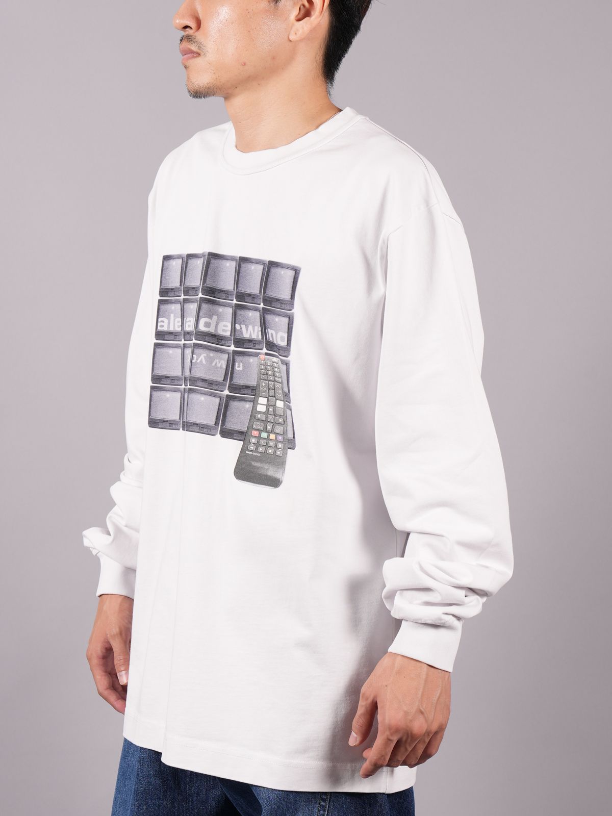 ALEXANDER WANG - 【残りわずか】 LONG SLEEVE TEE WITH TUNE IN