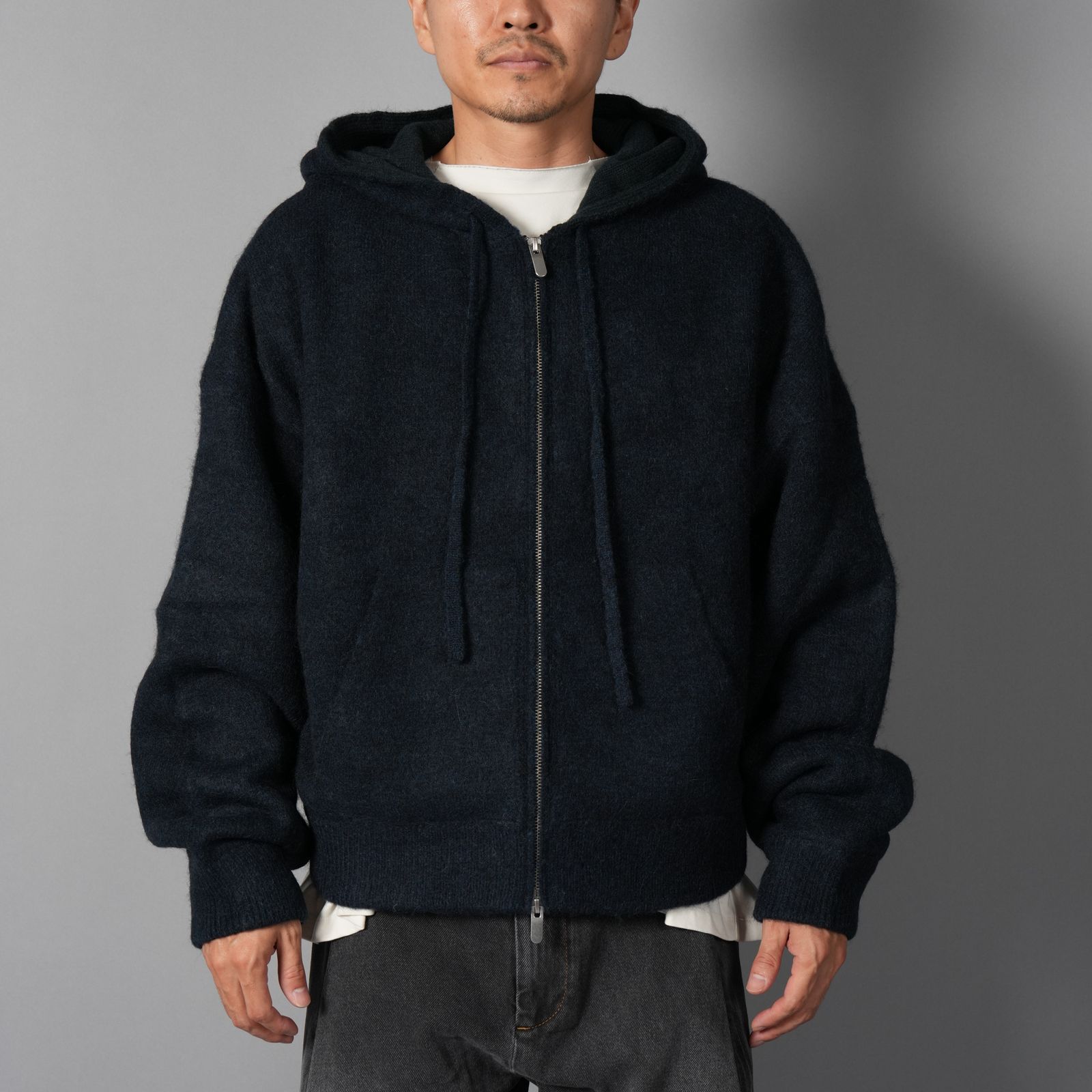 ALPACA KNIT V2 JACKET  / アルパカ ニットジャケット (アルパカインディゴ)