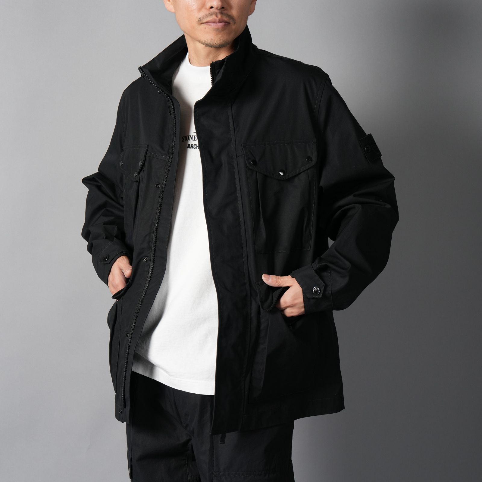 4100035 / ALL-WEATHER COTTON CANVAS_S.I. GHOST / フィールドジャケット (ブラック)