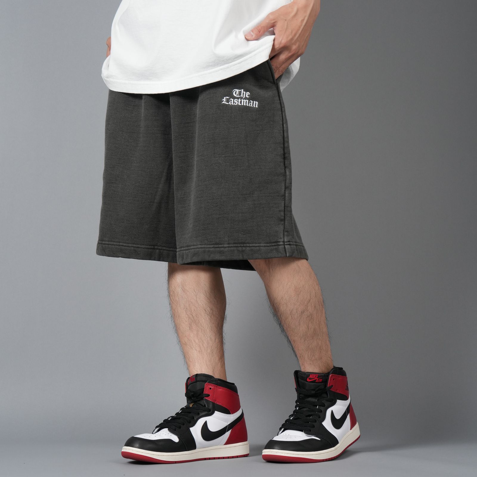 【ラスト1点】LOGO SWEAT SHORTS / ロゴ スウェットショート (ブラック)