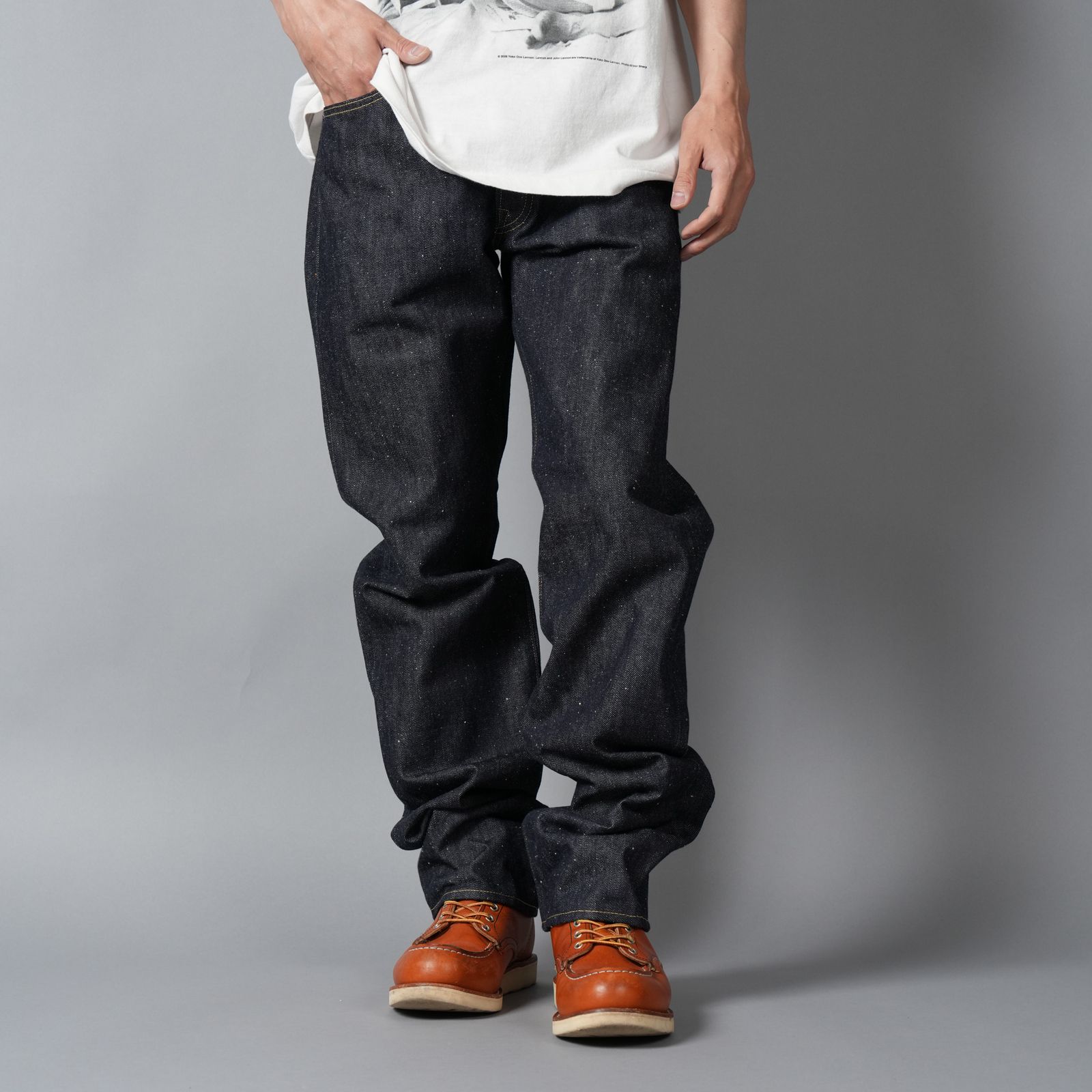 【残りわずか】【コラボ】SM-MK8-0000-C46 / BBJ_DENIM PANTS / REGID / BLUE / ベルベルジン デニムパンツ (リジッド)(ブルー)