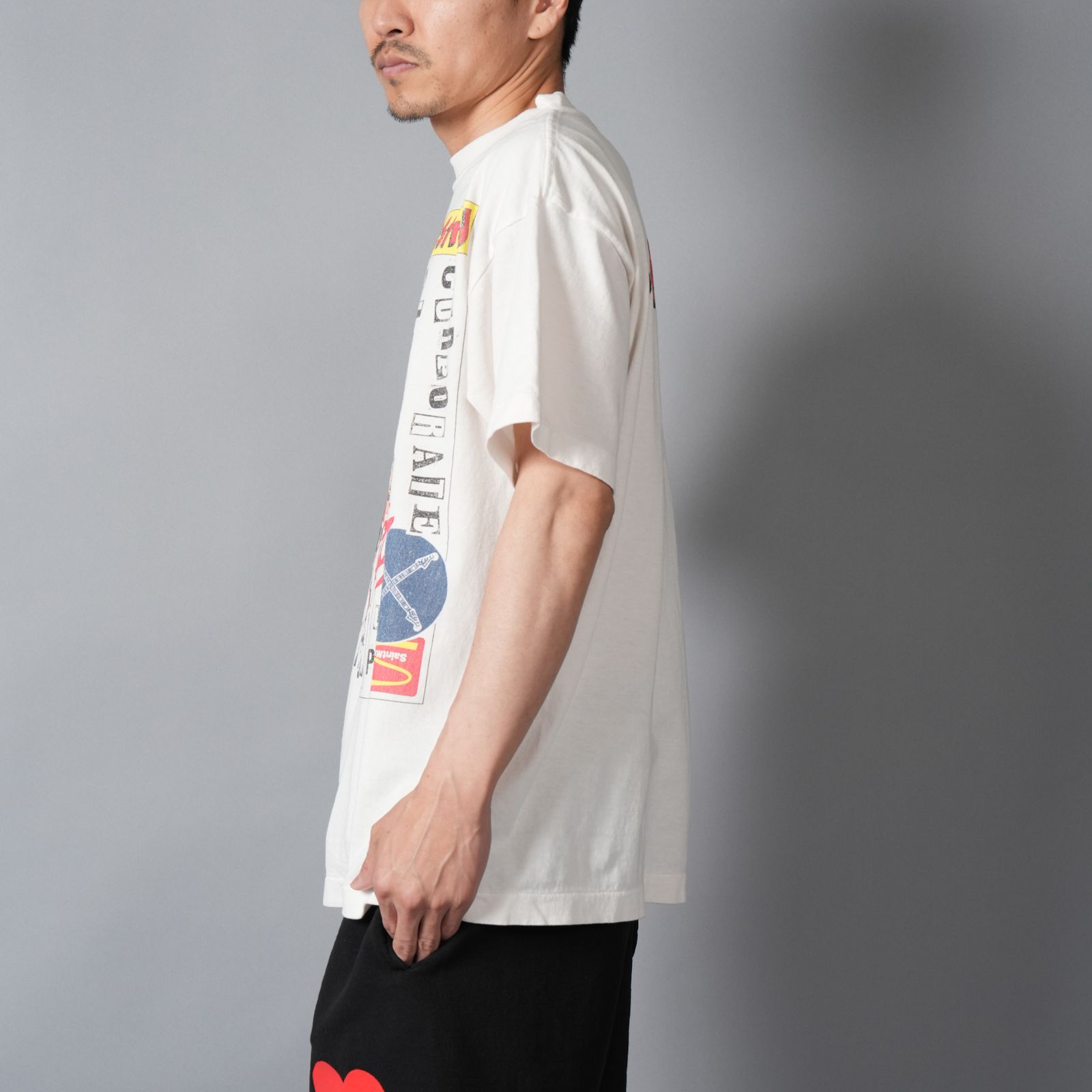 【残りわずか】【コラボ】SM-MK8-0000-C03 / JR_SS T-SHIRT / DESTROY / WHITE / Tシャツ(ホワイト)