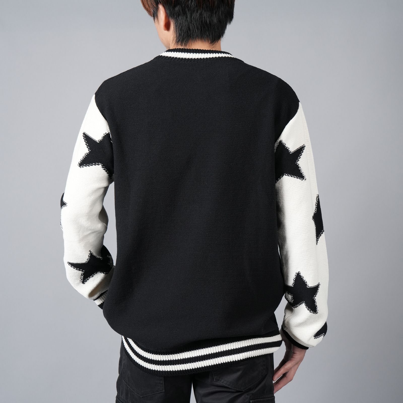 BALMAIN - 【ラスト1点】 BALMAIN SIGNATURE STARS COTTON SWEATER ...