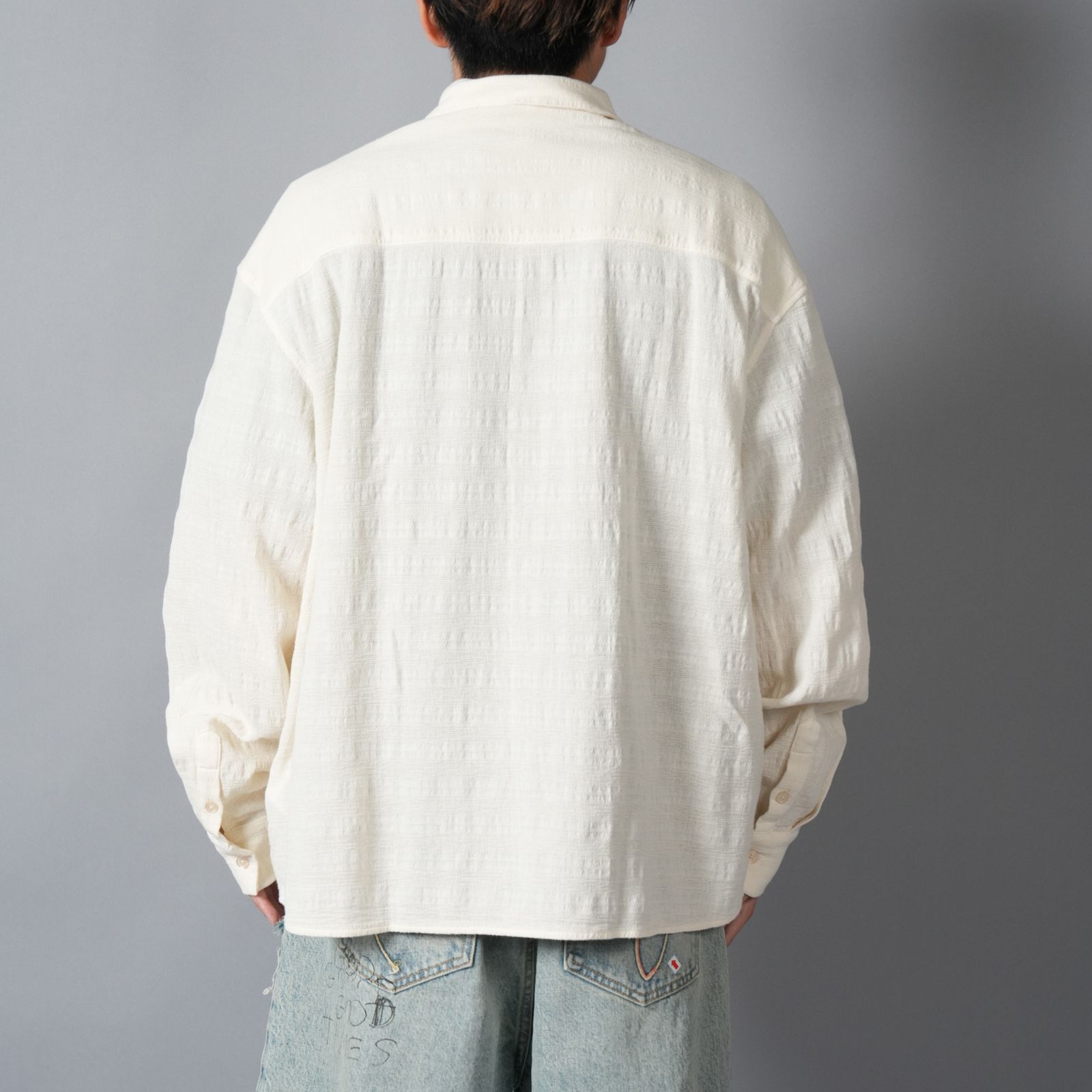 MAXI SHIRT / ロングスリーブシャツ (エクリュ)