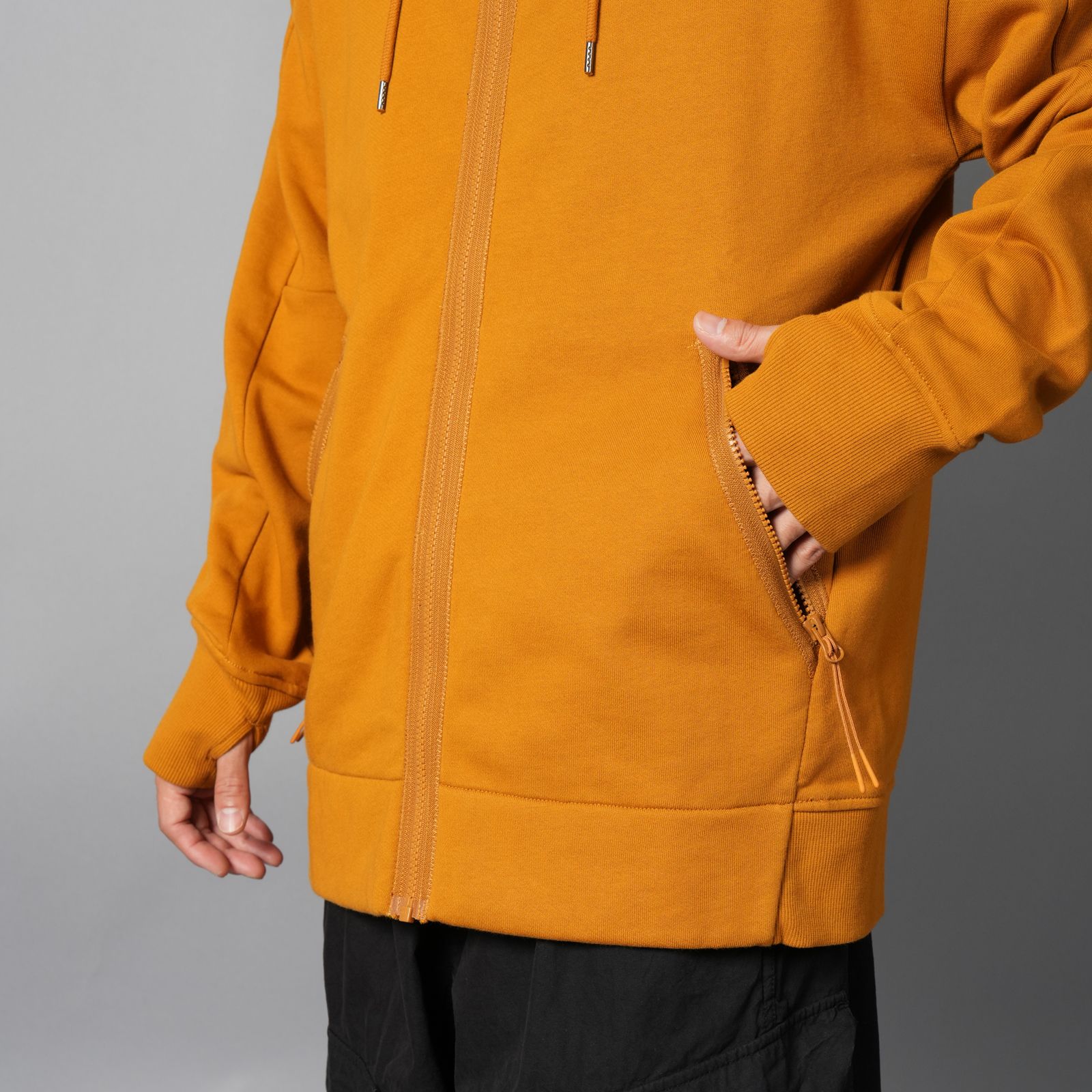 Diagonal Raised Fleece Goggle Zip Sweatshirt / ジップフーディー (バック・ソーン・ブラウン)