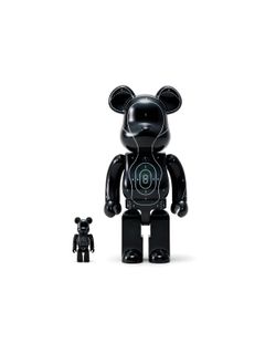 【ラスト1点】【限定】 BE@RBRICK_EUxNH_100&400 / ベアーブリック 100% & 400%  (ブラック)