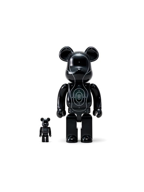 【ラスト1点】【限定】 BE@RBRICK_EUxNH_100&400 / ベアーブリック 100% & 400%  (ブラック)