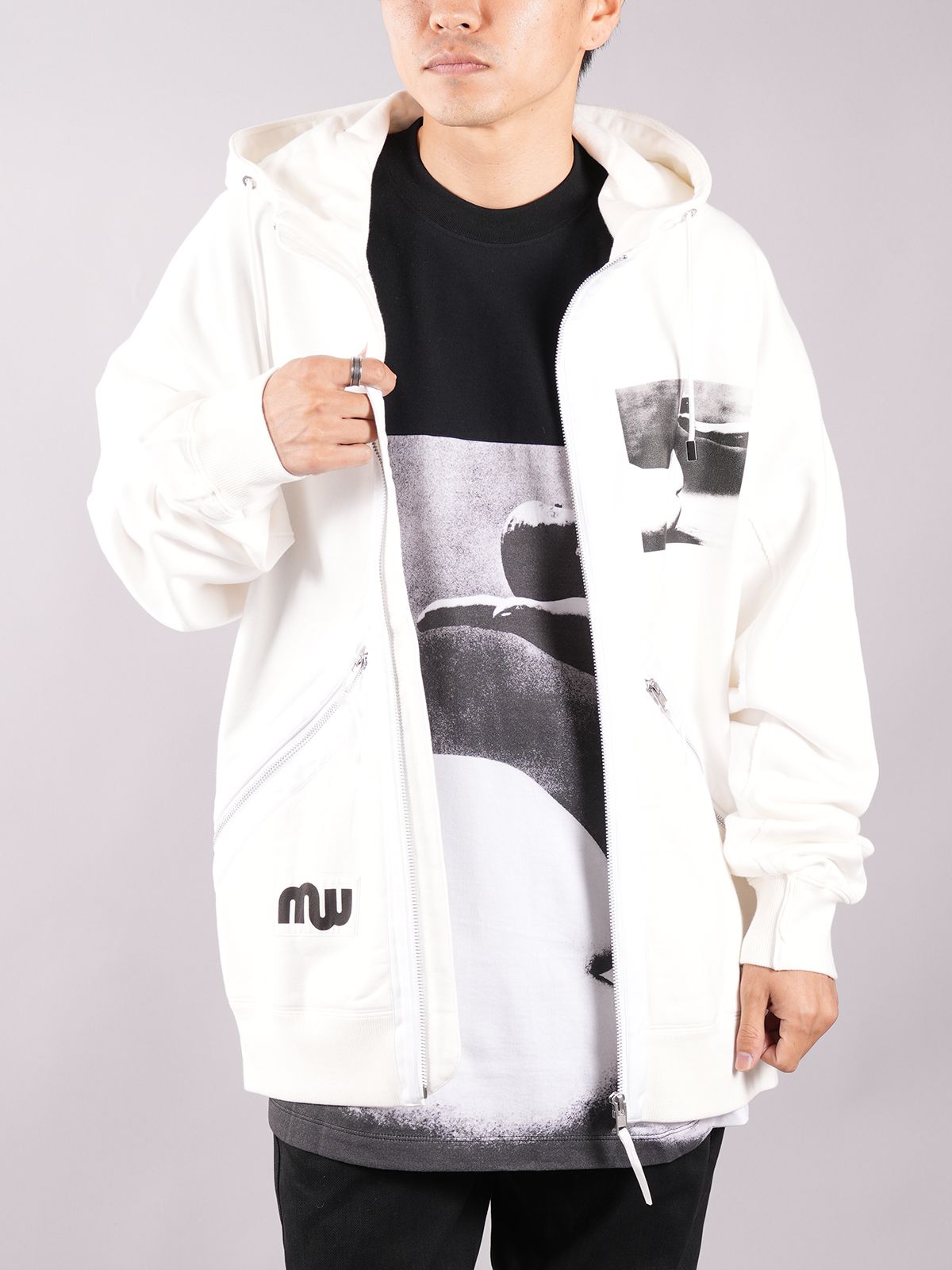 【ラスト1点】 HOODIE / フーディー "細江英公" (ホワイト)