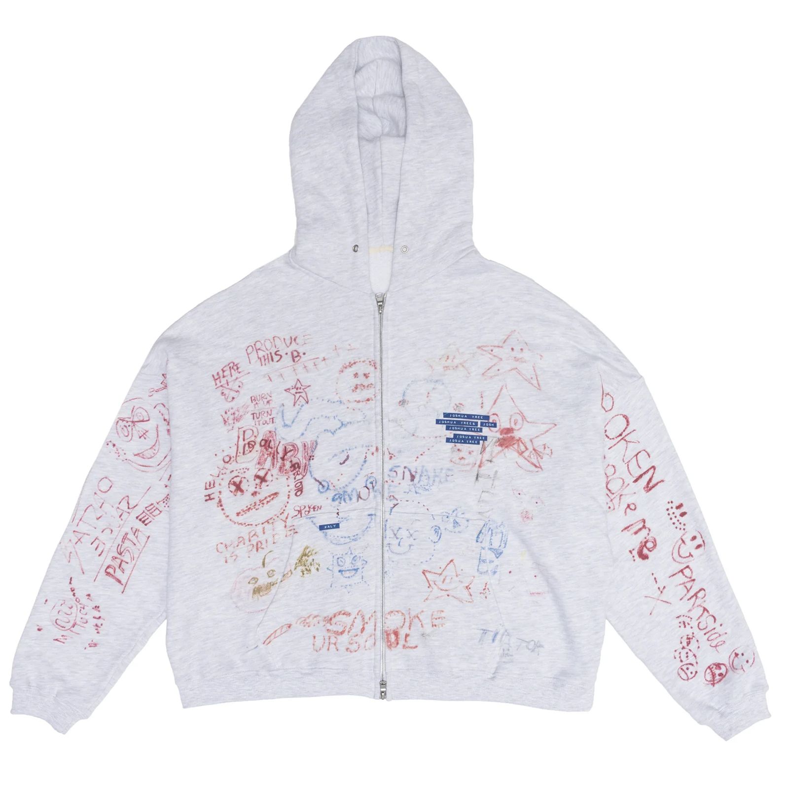 JOSHUA TREE DOUBLE ZIP HOODIE / ジップアップフーディー・パーカー (グレー)