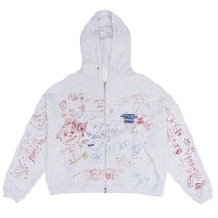 JOSHUA TREE DOUBLE ZIP HOODIE / ジップアップフーディー・パーカー (グレー)