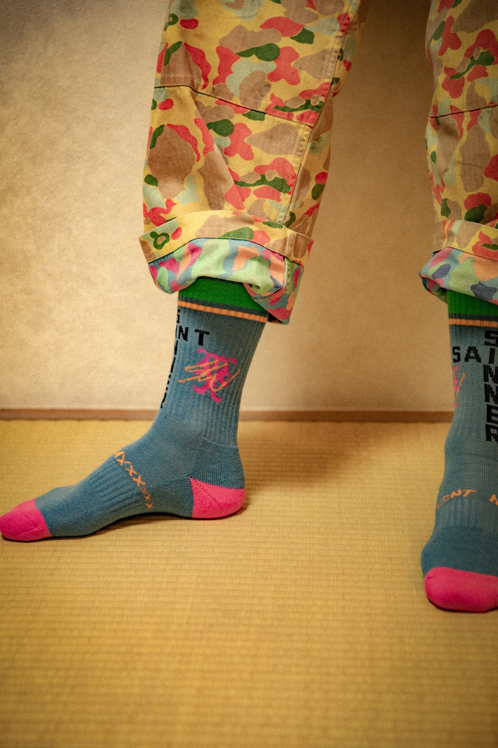 【コラボ】SM-MK8-0000-C14 / SW_SOCKS / SAINT SW / BLUE / ソックス (ブルー)