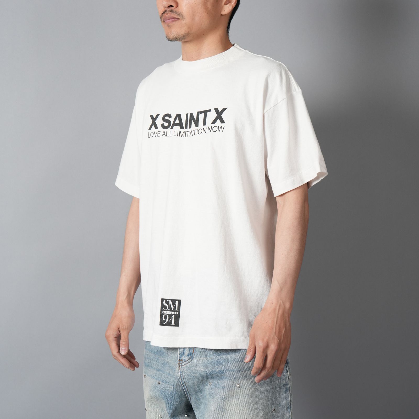 【残りわずか】SM-MK8-0000-011 / SS T-SHIRT / X SAINT X / WHITE / Tシャツ (ホワイト)