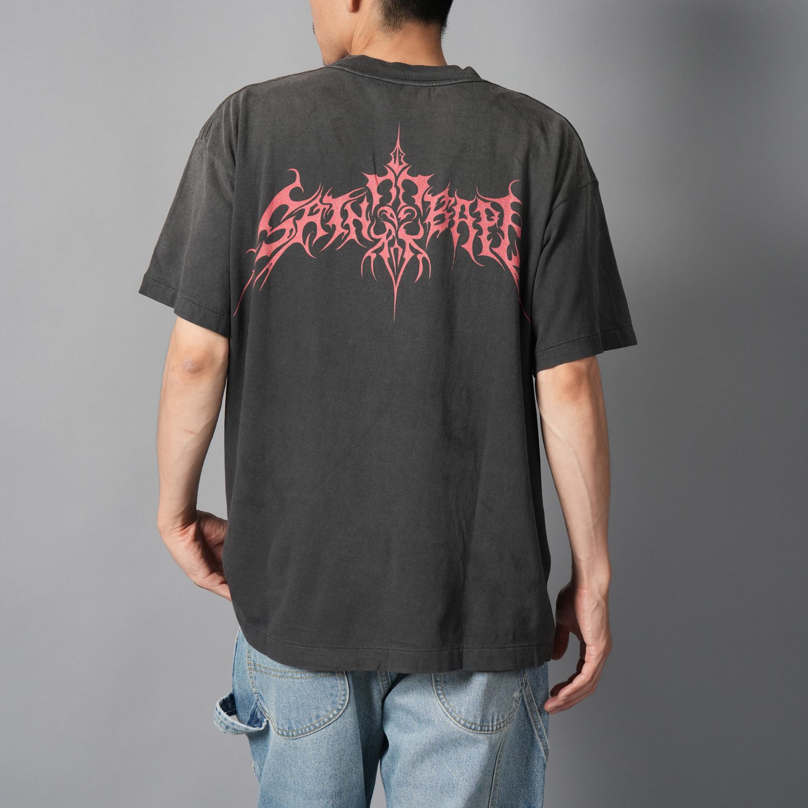 【コラボ】SM-HR1-0000-C37 / BAPE_SS TEE / SAINT BAPE / BLACK / Tシャツ (ブラック)