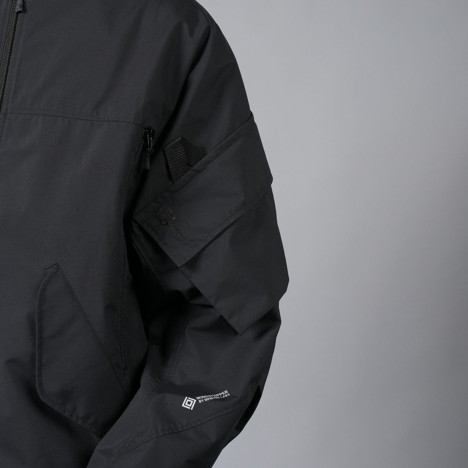 WINDSTOPPER BY GORE-TEX LABS 3L S.R.G.SHIRTS BLOUSON / ゴアテックス ラボ スリーレイヤー / シャツブルゾン [防水・防風] (ブラック)