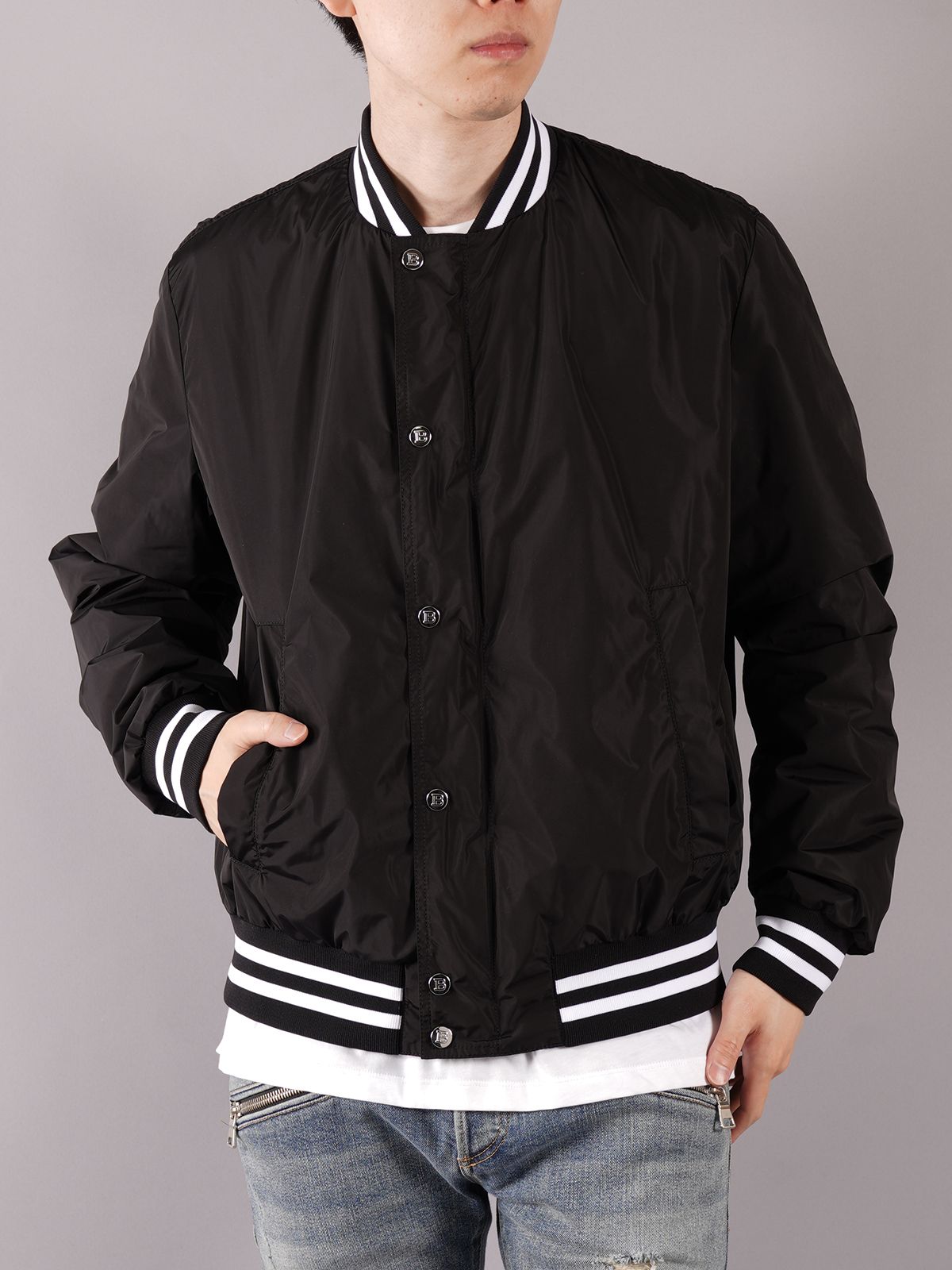 BALMAIN - 【ラスト1点】BH1 NYLON BOMBER JACKET / ボンバー