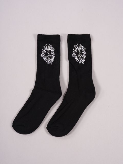 ラスト1点 / Cotton wreath SOCKS / ソックス (ブラック)