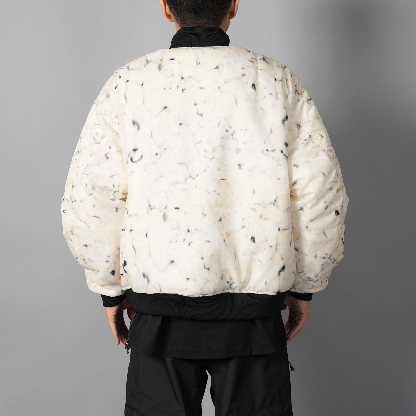 WR REAMIDE DOBBY FLIGHT JACKET  / フライトジャケット (マーブルベージュ)