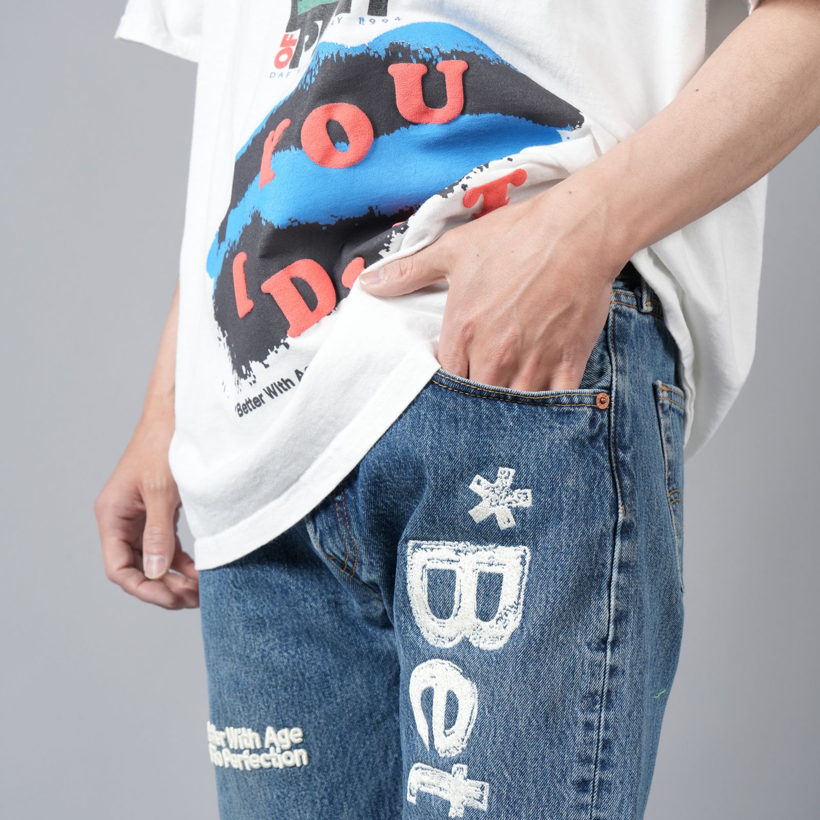 【ラスト1点】In Case You Forgot Denim  / イン ケースユー フォーゲット デニム / デニムパンツ [32x32インチ] (ブルー)