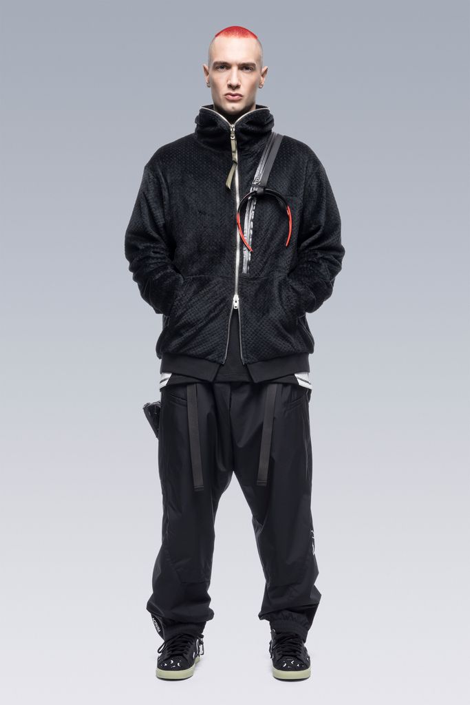 【ラスト1点】 J117-HL / Polartec® High Loft Hooded Insulator / hoodie jacket /  フーディージャケット / パーカー [ポーラテック] [ルーズフィット](ブラック) - S