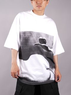 【ラスト1点】 プリント Tシャツ / ドロップショルダー / ホワイト
