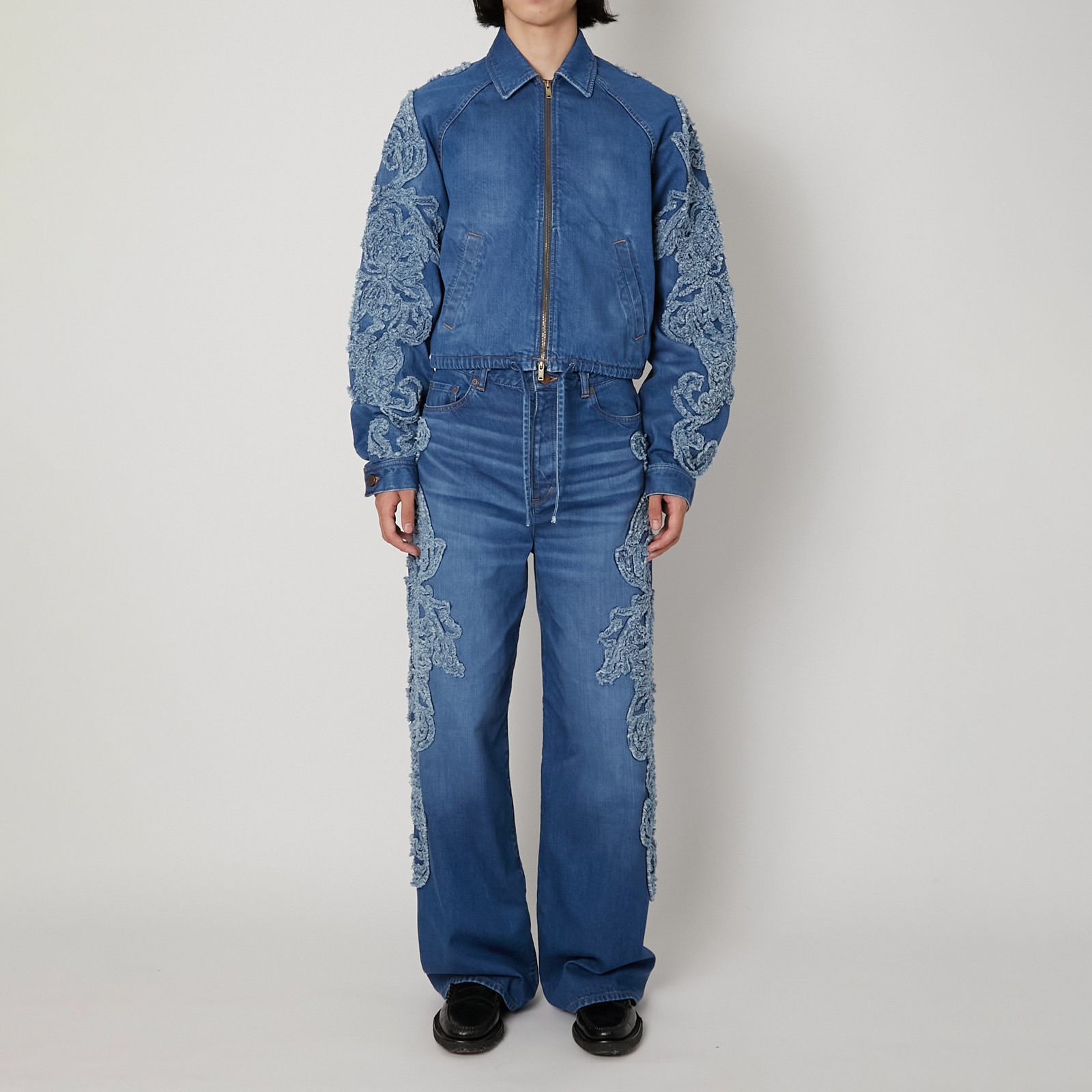 [予約商品] Denim Blouson / デニムブルゾン (ブリーチ)