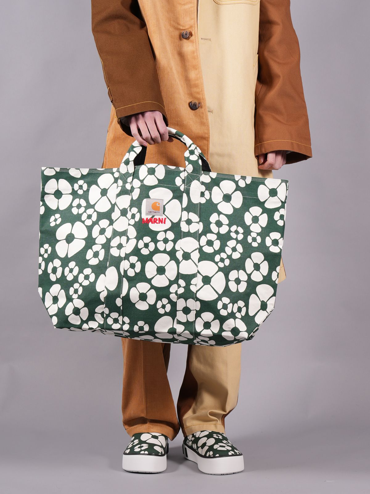 MARNI - MARNI X CARHARTT WIP - YELLOW SHOPPER / トートバック (サン