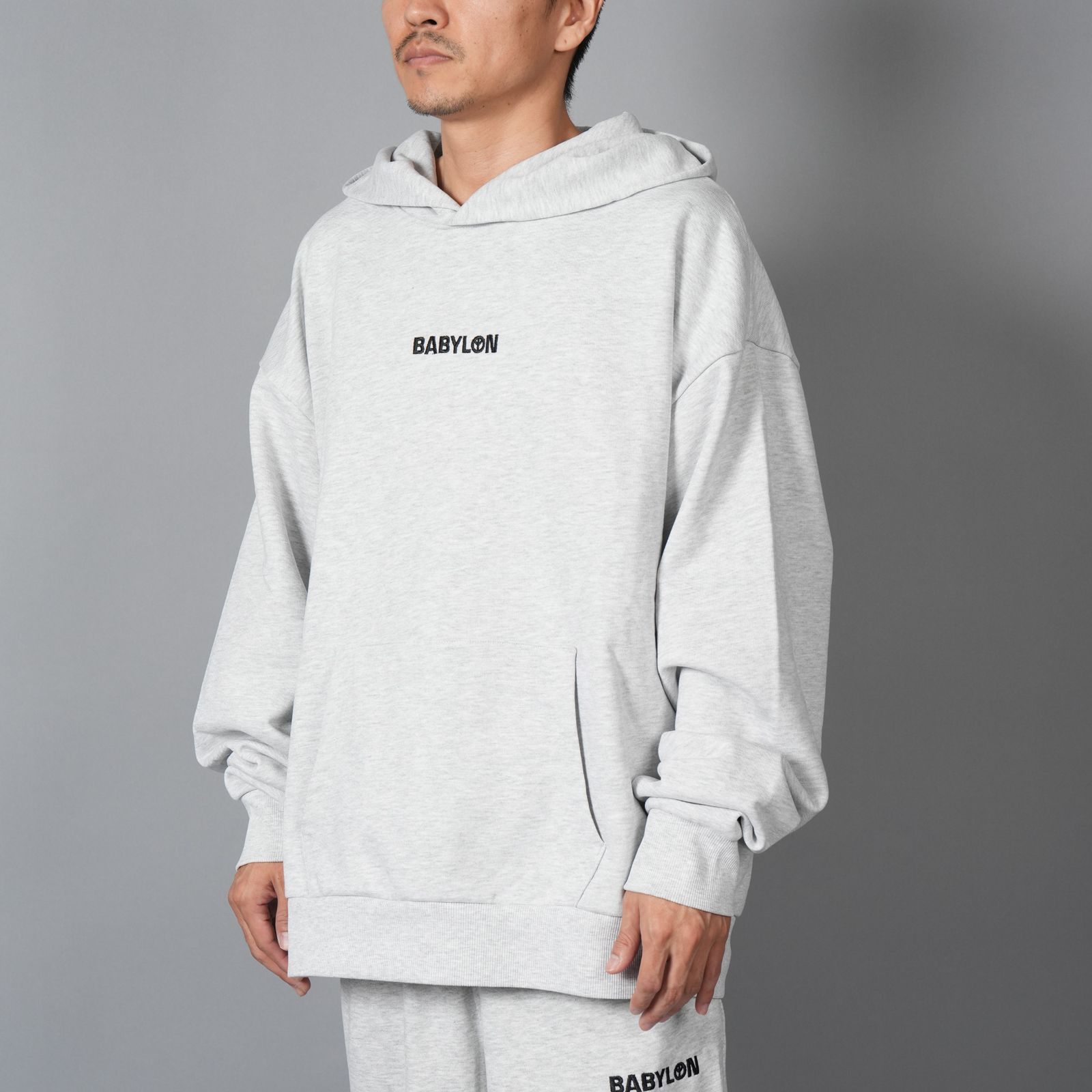 SHOP HOODIE / ショップフーディー  (ライトアッシュヘザー)