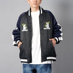 SOUVENIR JACKET / スーベニアジャケット (ブラック/ネイビー)