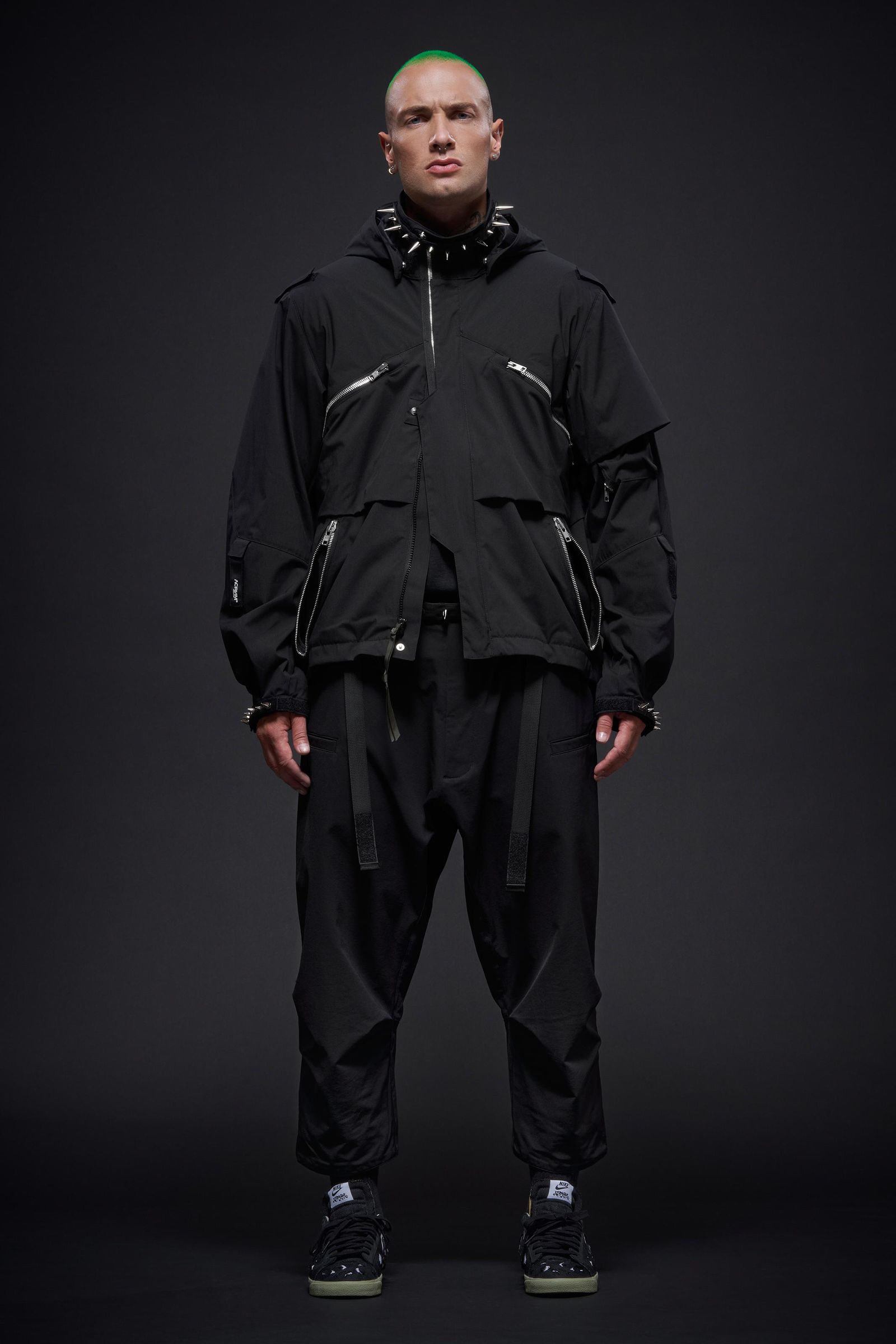 【ラスト1点】J1WB-E / Encapsulated Nylon Interops Jacket Gen. 1 / エンキャプスレイテッド ナイロン インターロプス ジャケット  [ワイドフィット] (ブラック)