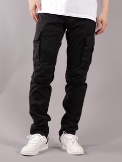 BH1 PANTS DENIM CARGO TAPERED / コットン カーゴパンツ (テーパード)  / ブラック / メンズ