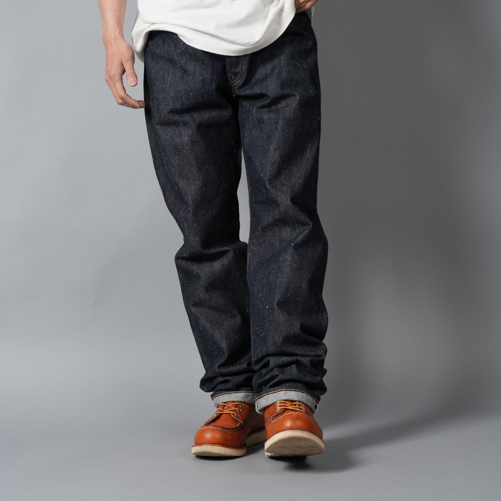 【残りわずか】【コラボ】SM-MK8-0000-C46 / BBJ_DENIM PANTS / REGID / BLUE / ベルベルジン デニムパンツ (リジッド)(ブルー)