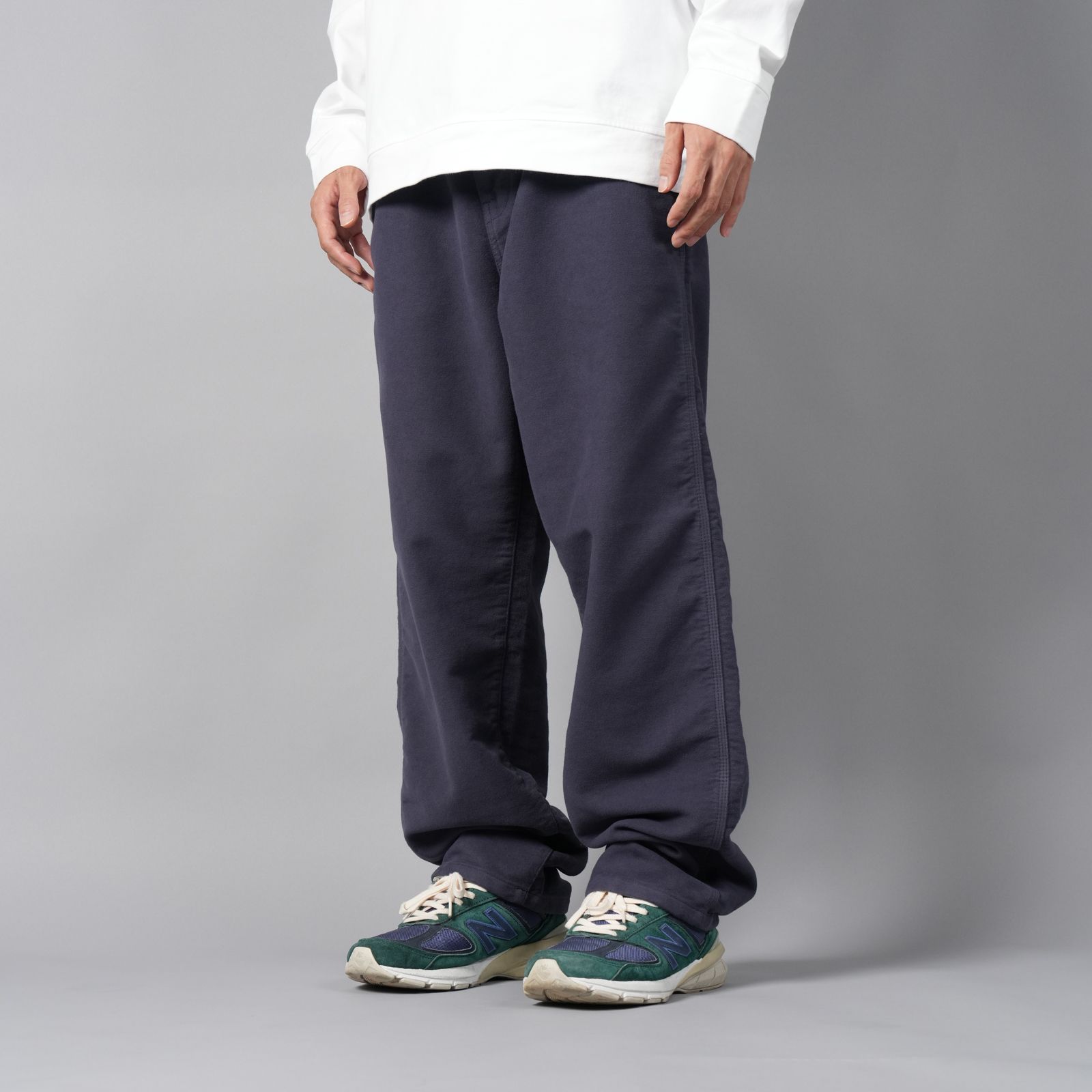 319X6 COTTON MOLESKIN_STONE ISLAND MARINA  / コットンモールスキンパンツ (ネイビー)