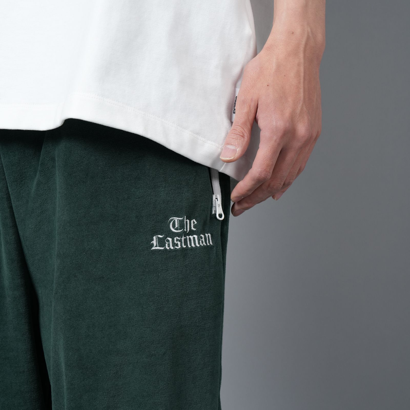 VELOUR TRACK PANTS / ベロア トラックパンツ (グリーン)