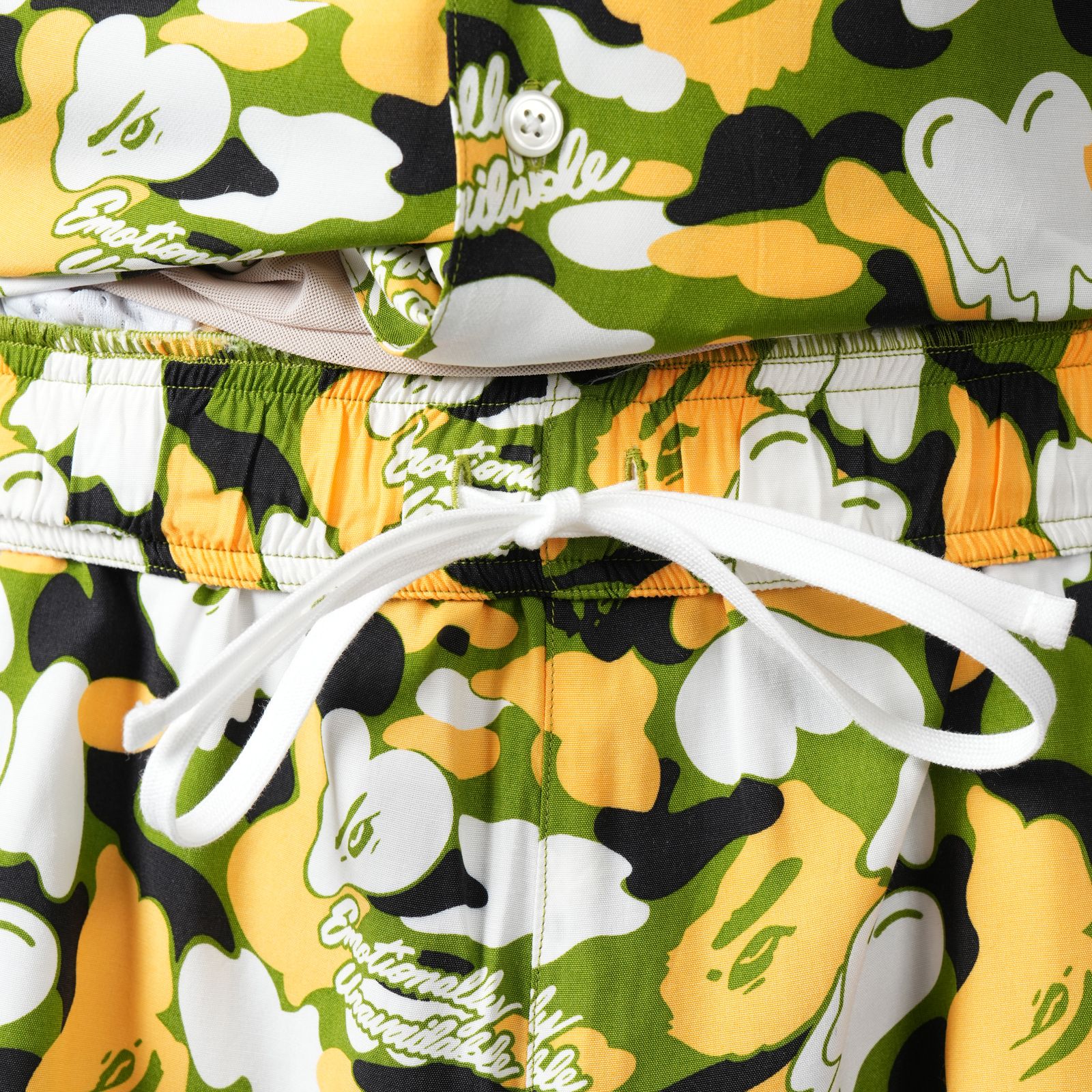 【コラボ】EU-MK8-0000-C05 / EU APE ALOHA SHORTS / GREEN / ショーツ (グリーン)