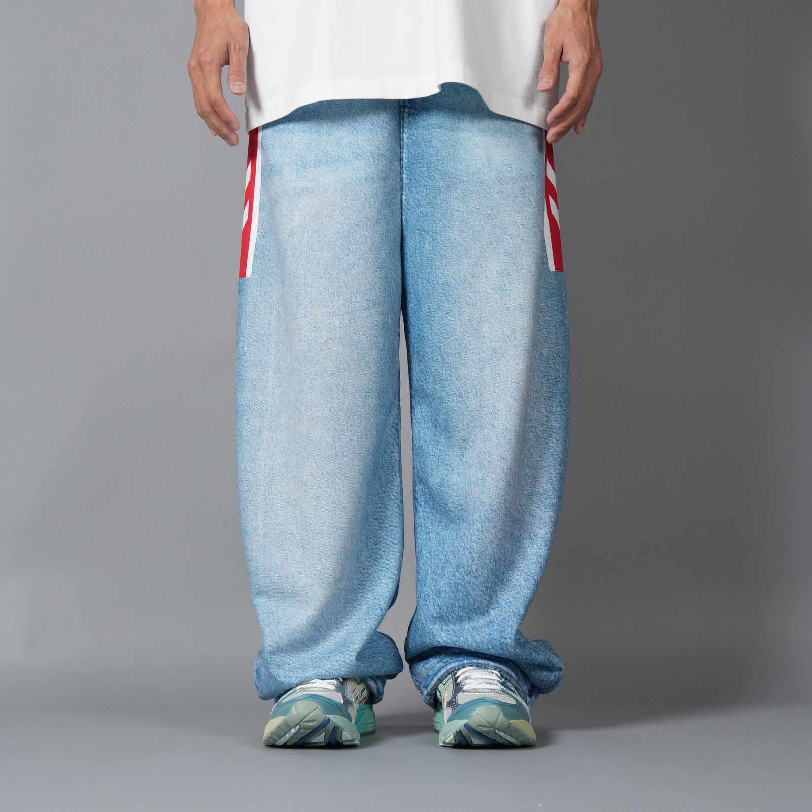 TRANS DENIM SWEAT TROUSER / トランス デニム スウェット トラウザー (インディゴ)
