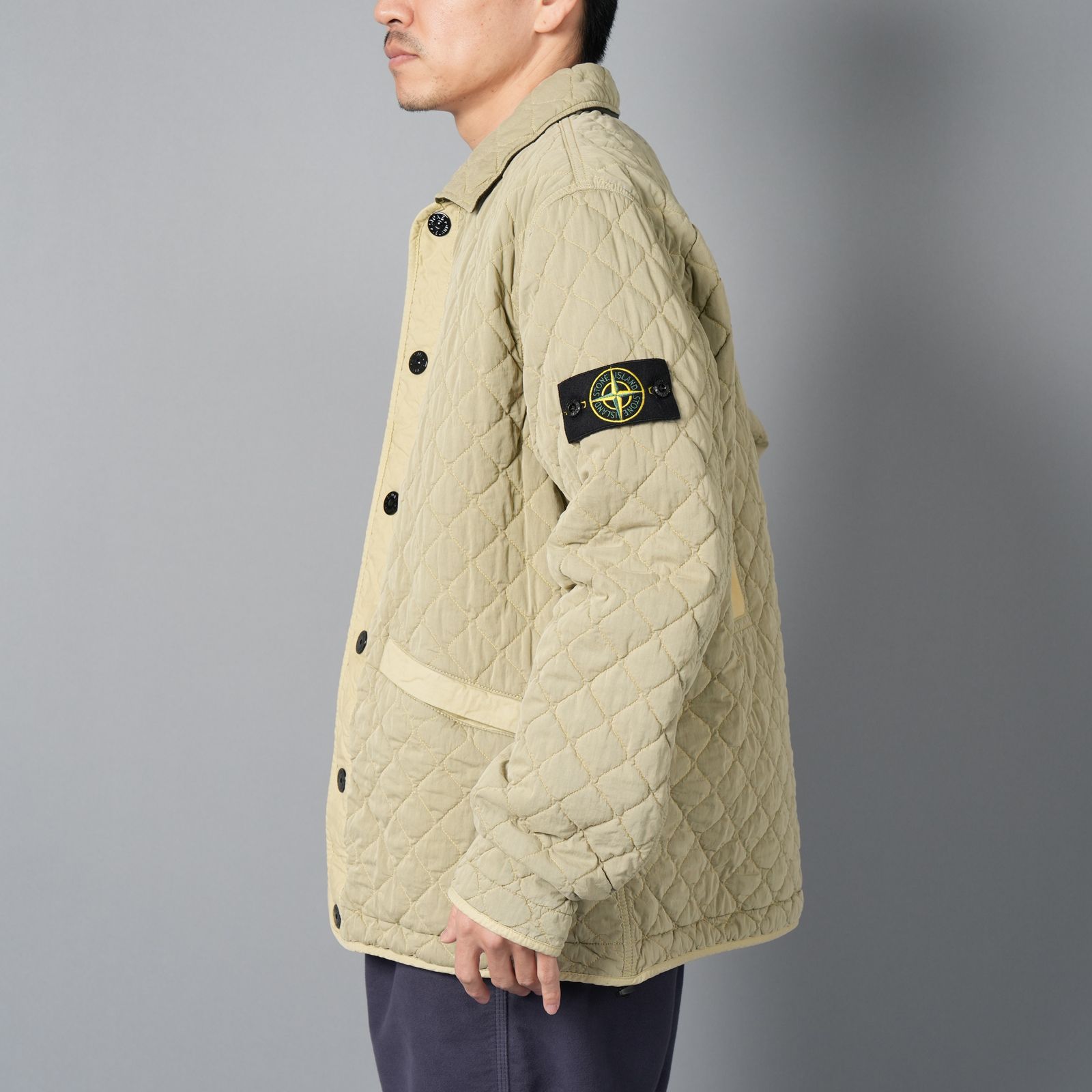 Q0933 / 50 FILI QUILTED-TC /  キルティングジャケット (アイボリー)