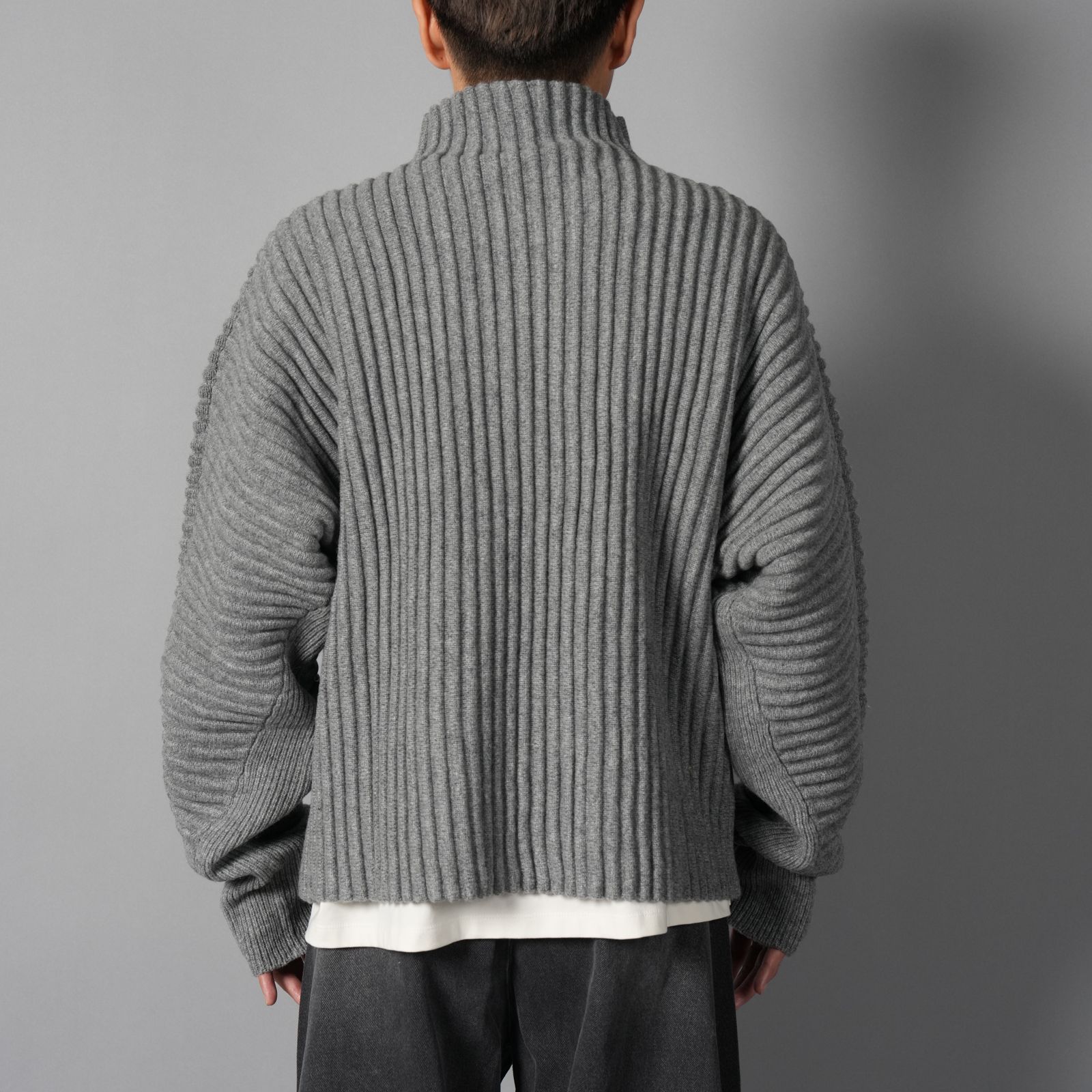 GLOBE RIB KNIT CARDIGAN  / グローブ リブ ニットカーディガン (リノ)