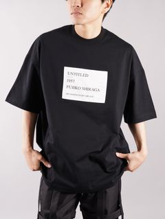 プリント Tシャツ / ドロップショルダー / ブラック