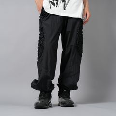 【ラスト1点】TAPE EMBROIDERY PANTS / テープエンブロイダリー パンツ (ブラック)