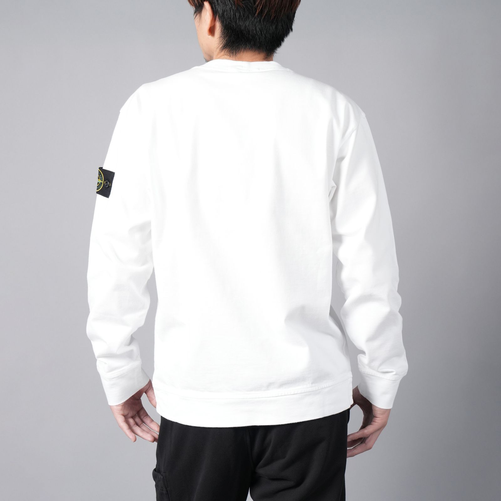 STONE ISLAND - 【残りわずか】【定番アイテム】 63750 HEAVY COTTON JERSEY GARMENT DYED /  ヘヴィー コットン ジャージー / ガーメントダイ / クルーネックスウェット (ホワイト) | Confidence