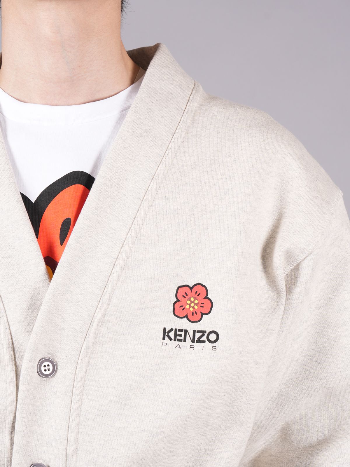 KENZO - 【ラスト1点】Boke Flower Jersey Cardigan / ボケフラワー