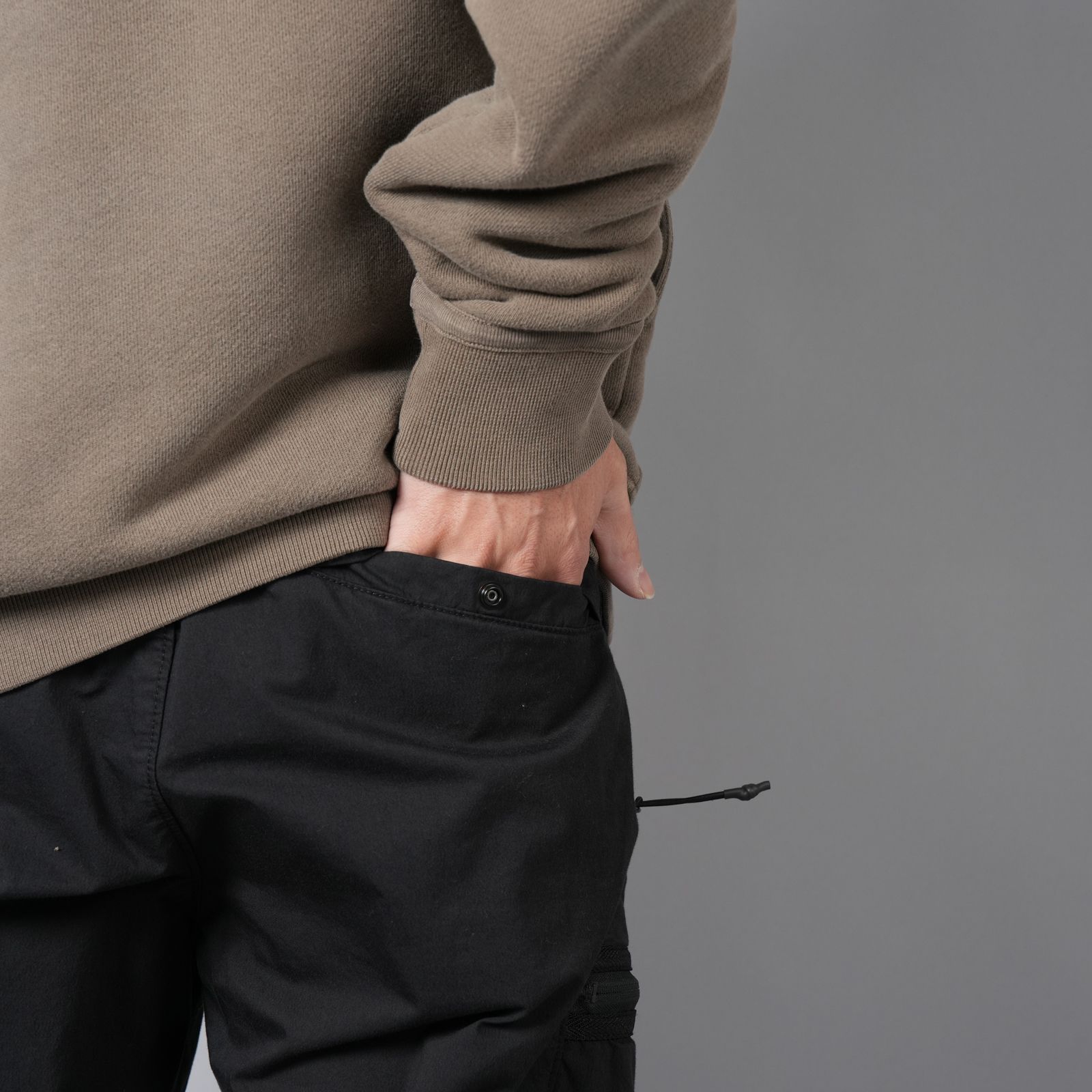 32111 / CARGO PANTS / カーゴパンツ [スリムフィット][ガーメントダイ] (ブラック)