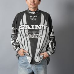 【ラスト1点】SM-MK8-0000-029 / LS T-SHIRT / SAINT MX / BLACK / ロンT・カットソー (ブラック)