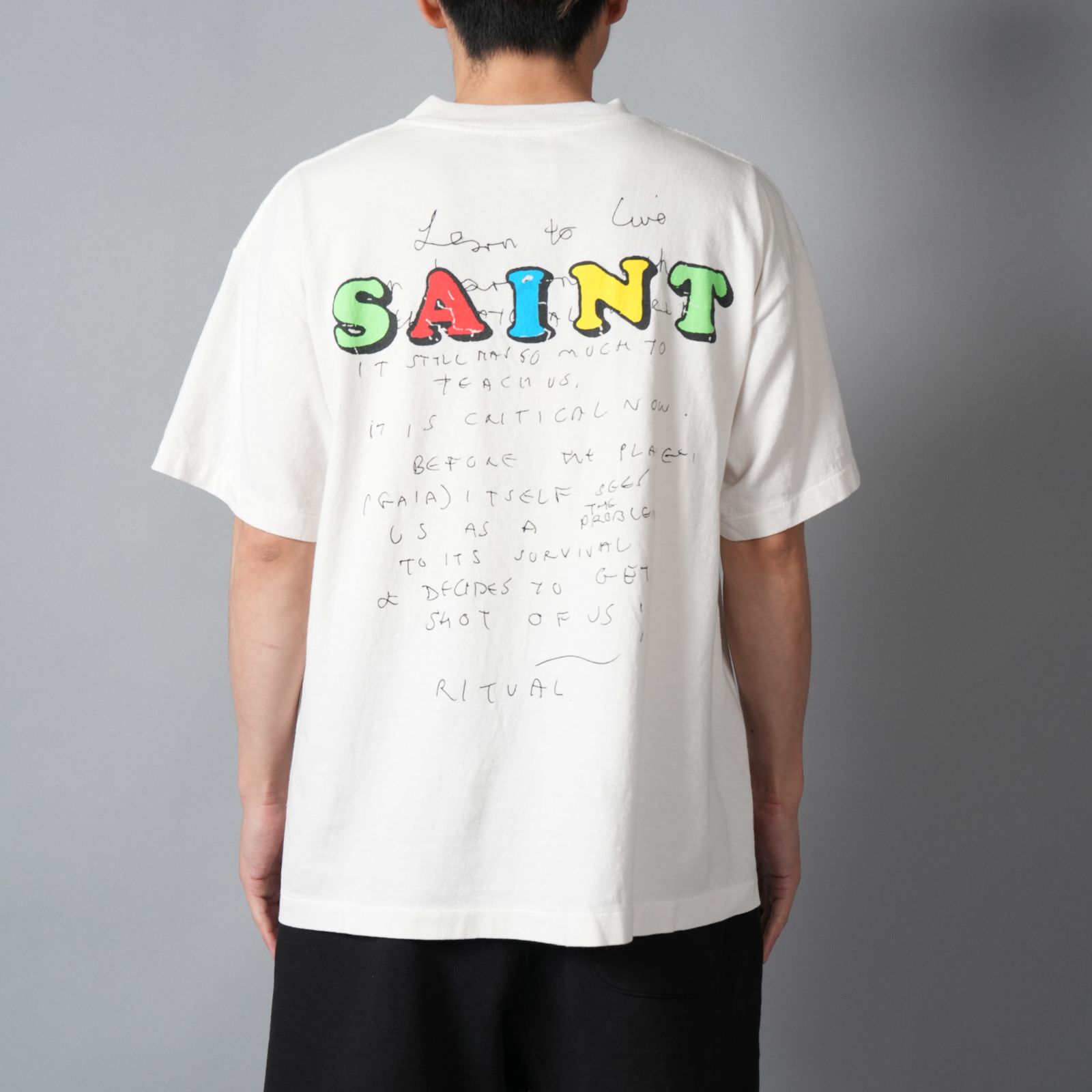 【ラスト1点】【コラボ】SM-MK8-0000-C04 / JR_SS T-SHIRT / E / WHITE / Tシャツ(ホワイト)