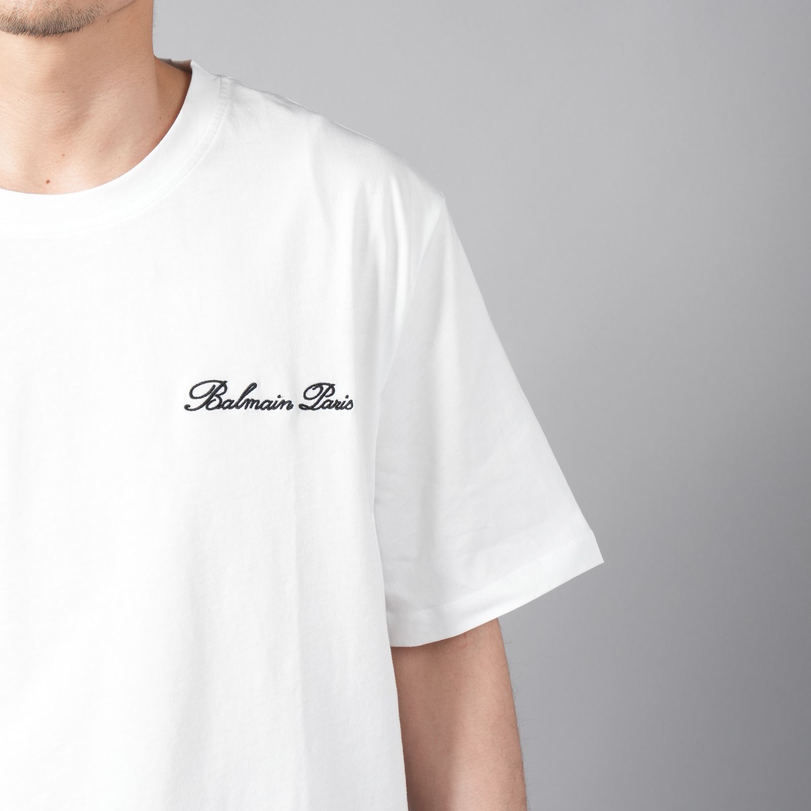 BALMAIN - BALMAIN SIGNATURE EMBDRY T-SHIRT-BULKY / バルマン