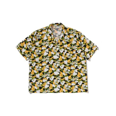 【コラボ】EU-MK8-0000-C02 / EU APE ALOHA SHIRT / GREEN / シャツ (グリーン)