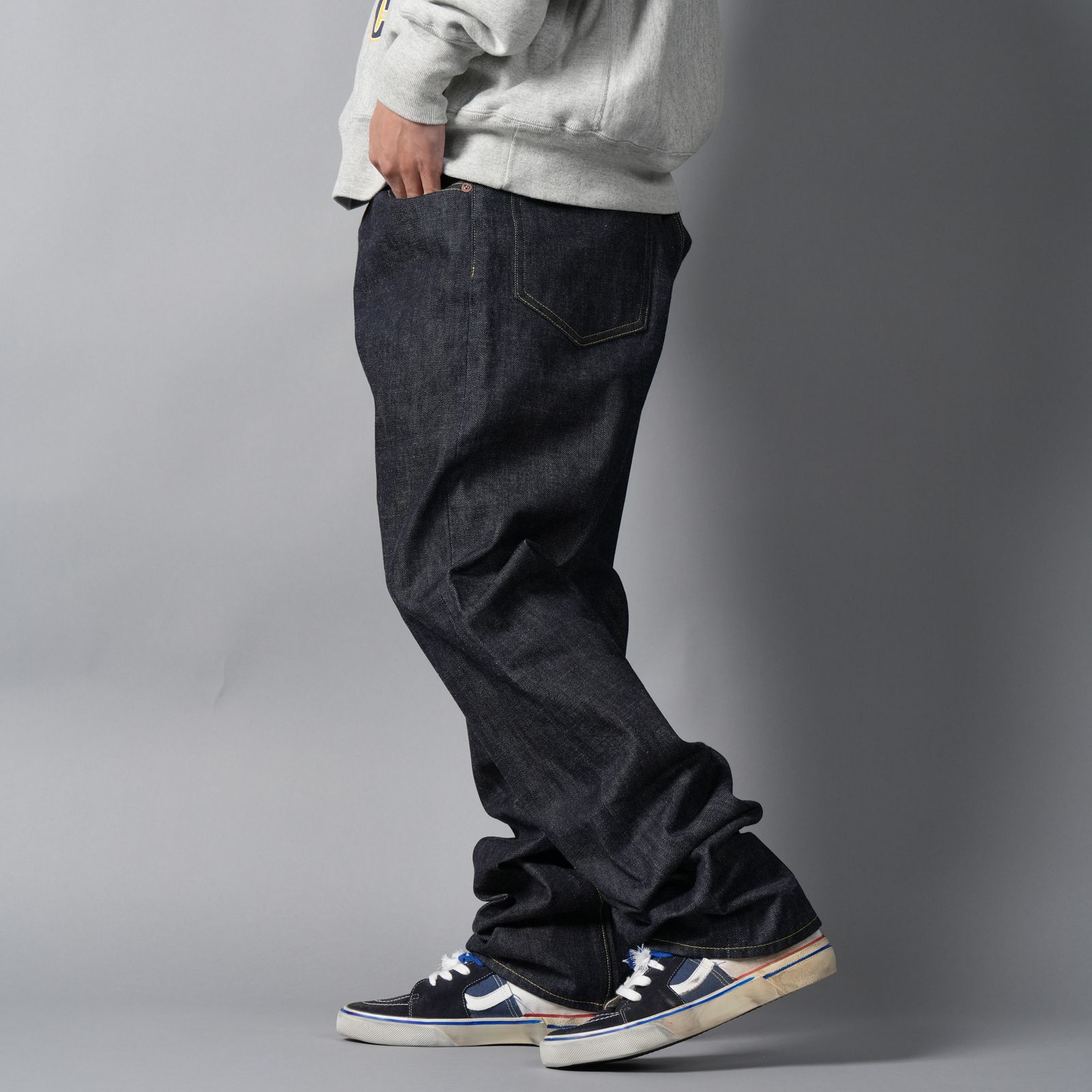 【残りわずか】【コラボ】SM-HR1-0000-C61 / BB_DENIM PNT /  5PKTS REGID / BLUE / デニムパンツ (ブルー)