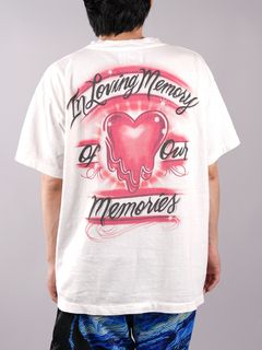 ラスト1点 / AIR BRUSH MEMORY T / Tシャツ   (ホワイト)