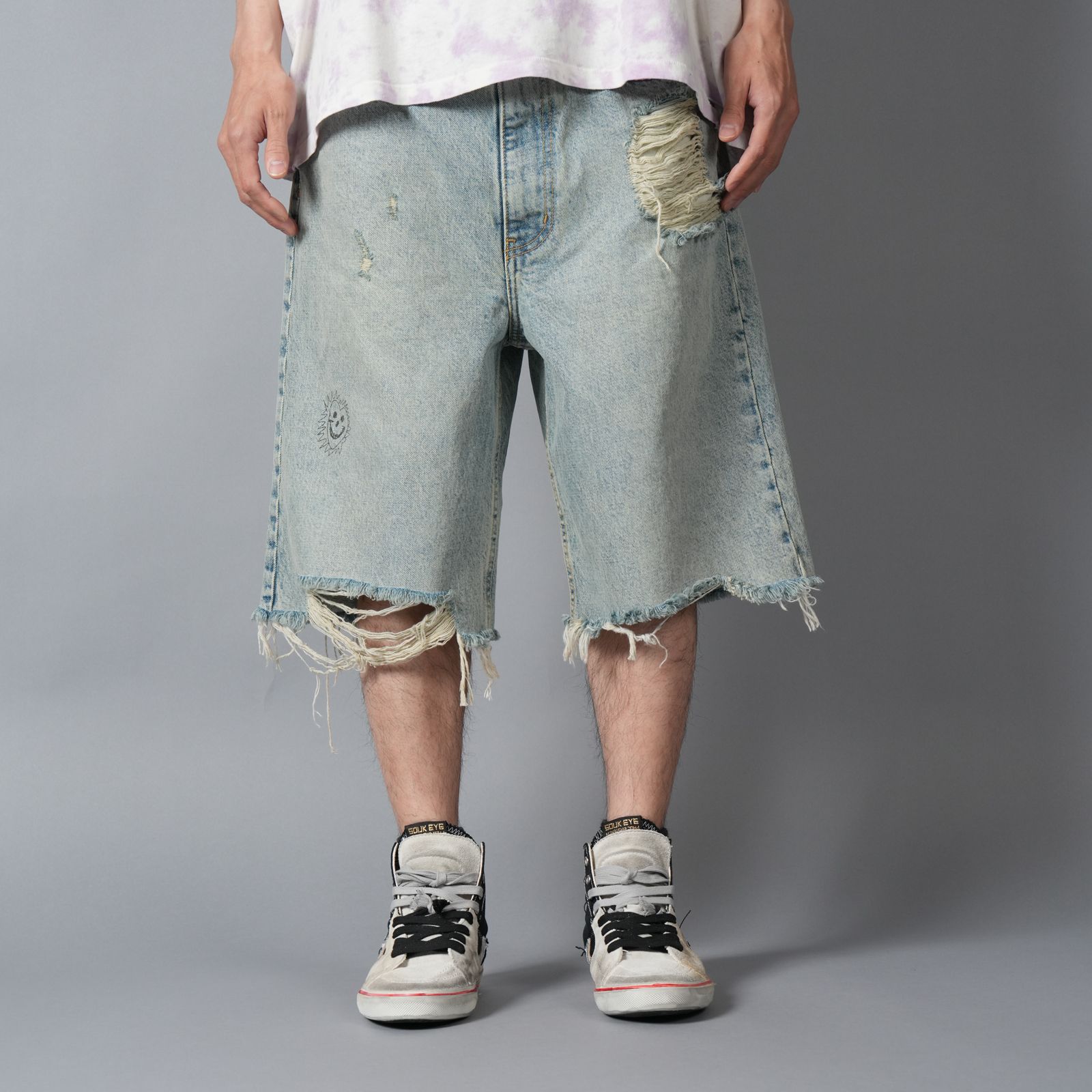 GOOD GOOD TIMES DENIM SHORT / デニムショーツ (ブルー)